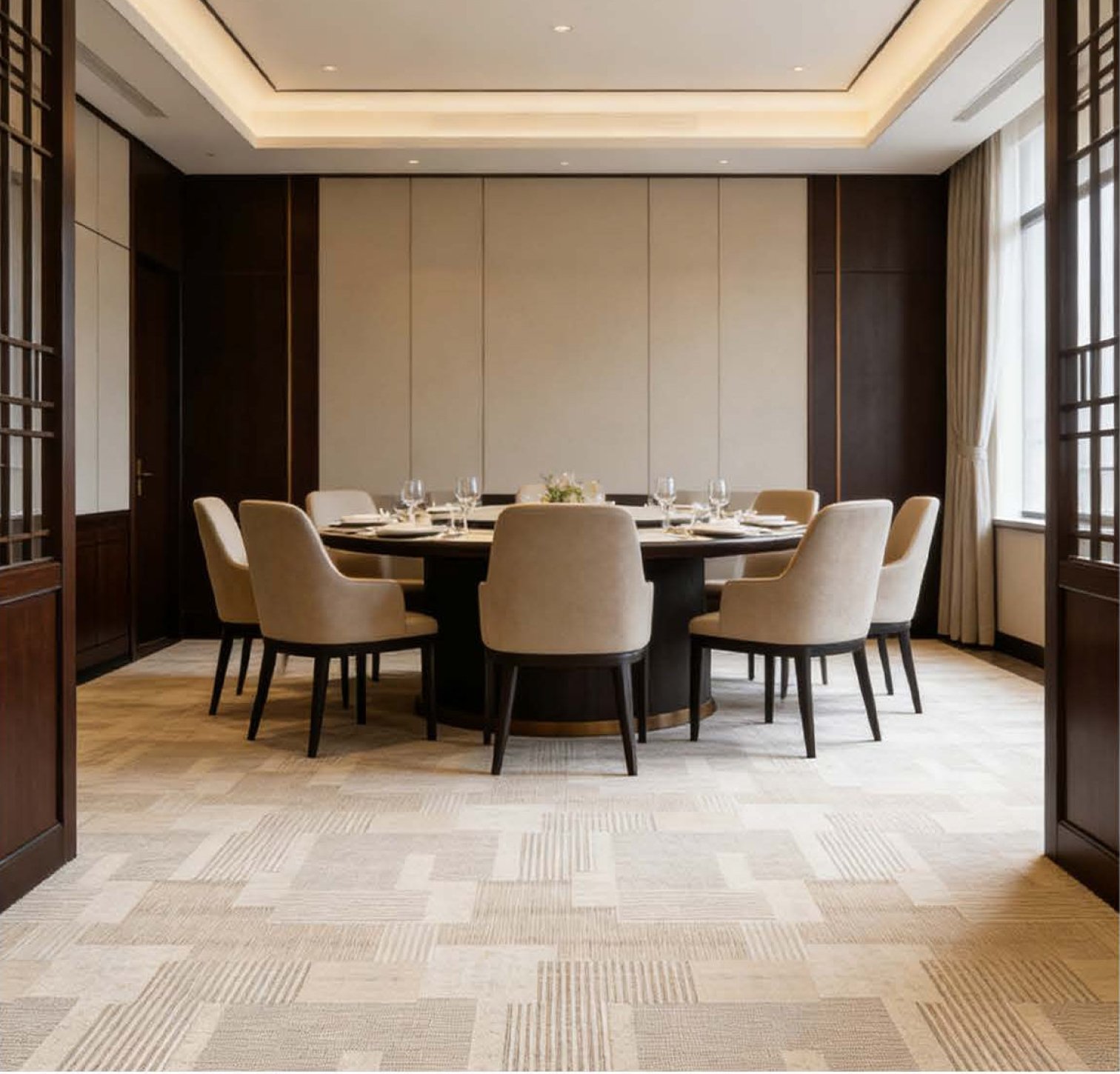 Thảm cuộn hoạ tiết 100% Nylon HFM-LUXURY04
