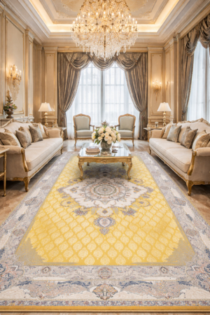 Thảm trang trí Ba Tư sang trọng nhập khẩu từ Iran HLO-MADRID M3575 HNO