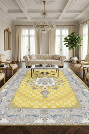 Thảm trang trí Ba Tư sang trọng nhập khẩu từ Iran HLO-MADRID M3575 HNO