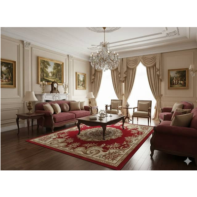 THẢM TRANG TRÍ CÔ ĐIỂN SỢI LEN TT03-CLASSIC.HN