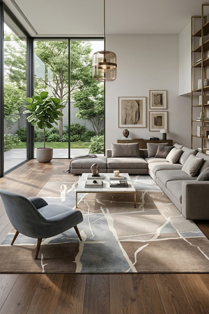 Thảm trang trí hiện đại HLO-AURA NY8002 HNO