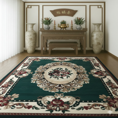 Thảm trang trí phòng thờ tân cổ điển CLASSIC CK111 HMO