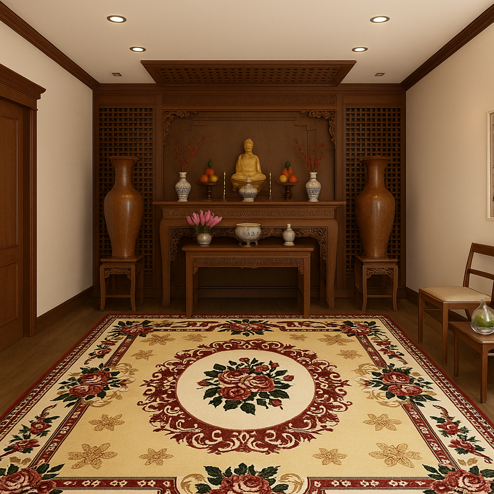 Thảm trang trí phòng thờ tân cổ điển CLASSIC CK222 HMO