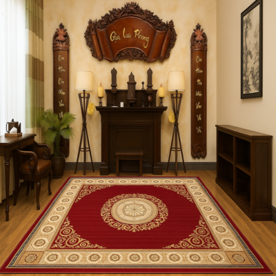 Thảm trang trí phòng thờ tân cổ điển CLASSIC HL2405 HNO