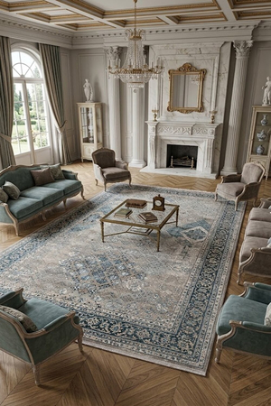Thảm trang trí tân cổ điển HLO-HAMBURG 6247LGBL HNO