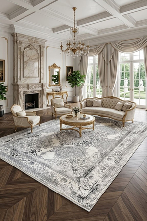 Thảm trang trí tân cổ điển HLO-HAMBURG 6250CRLG HNO