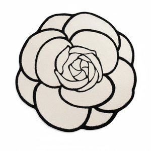 Thảm tròn lông cừu 1.6m x1.6m - HOA3D