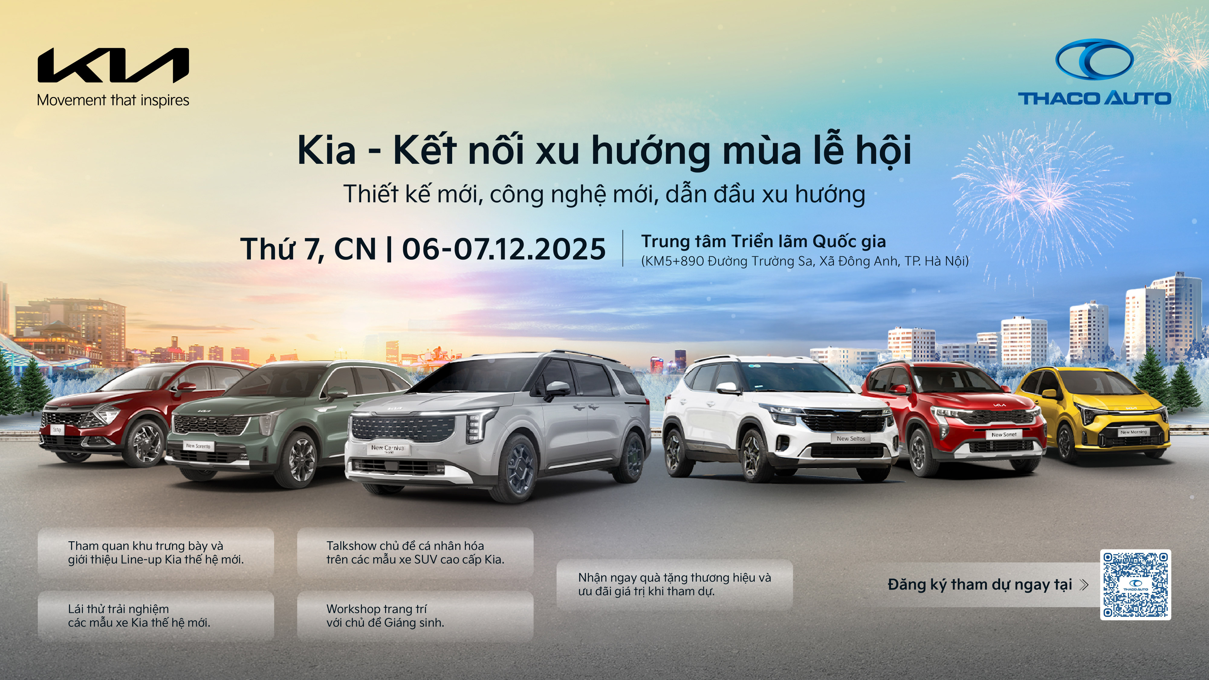 Tháng 12, chào đón Chương trình “Kia kết nối xu hướng mùa lễ hội” lớn nhất trong năm tại TP. Hà Nội