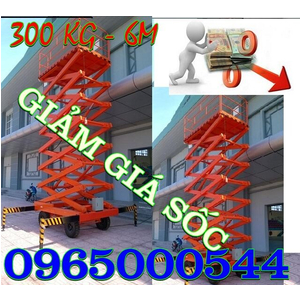 Thang nâng người 300 kg- 6m, thang nâng người ziczac 6 m