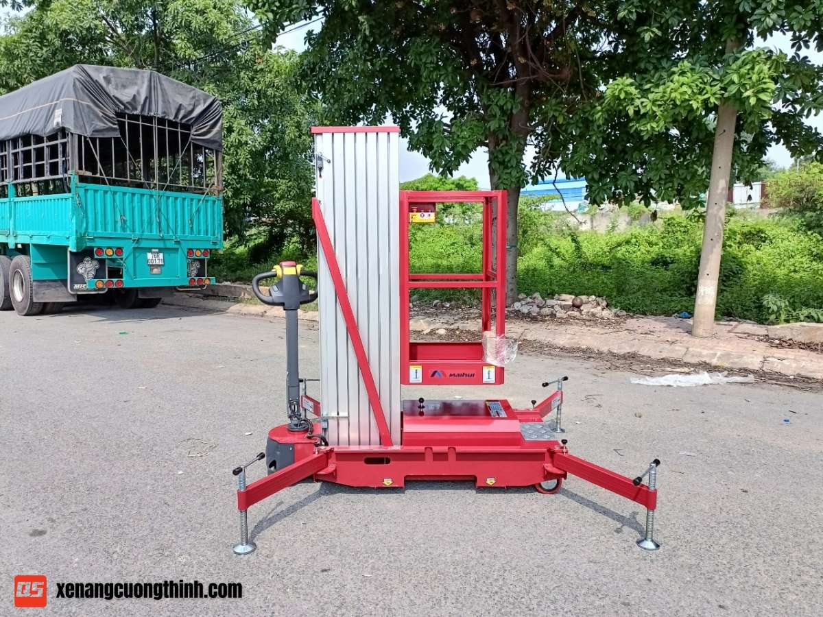 Thang nâng người trục đơn 9m | Xe Nâng Cường Thịnh