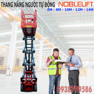 Thang nâng người ziczac 10m tự hành - sức nâng 320kg của Noblelift