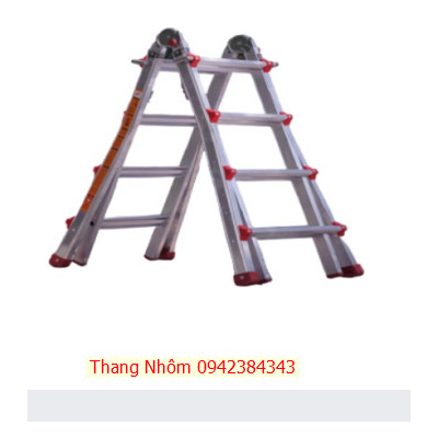 Thang nhôm rút chữ A Kungfu KFA-4x4