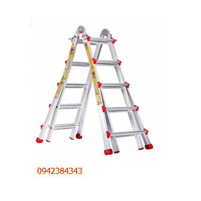 Thang nhôm rút chữ A Kungfu KFA-4x5 2.7m x2