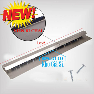 Thanh kẹp hóa đơn 1m2 bằng inox 304 - Thanh kẹp bill inox các loại giá tốt