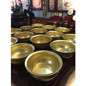 Thau đồng dk 42cm dùng trong spa ,resort