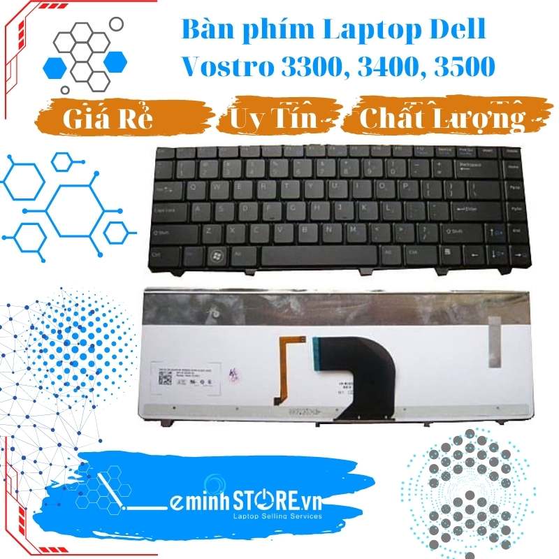 Bàn phím Laptop Dell Vostro 3300, 3400, 3500