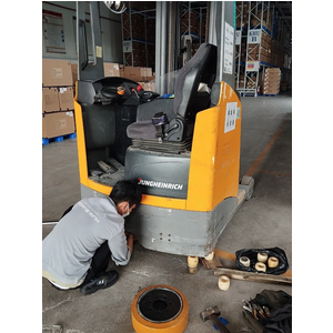 BÁNH LÁI XE NÂNG ĐIỆN JUNGHEINRICH PU 343X114-90MM, 7 LỖ ỐC