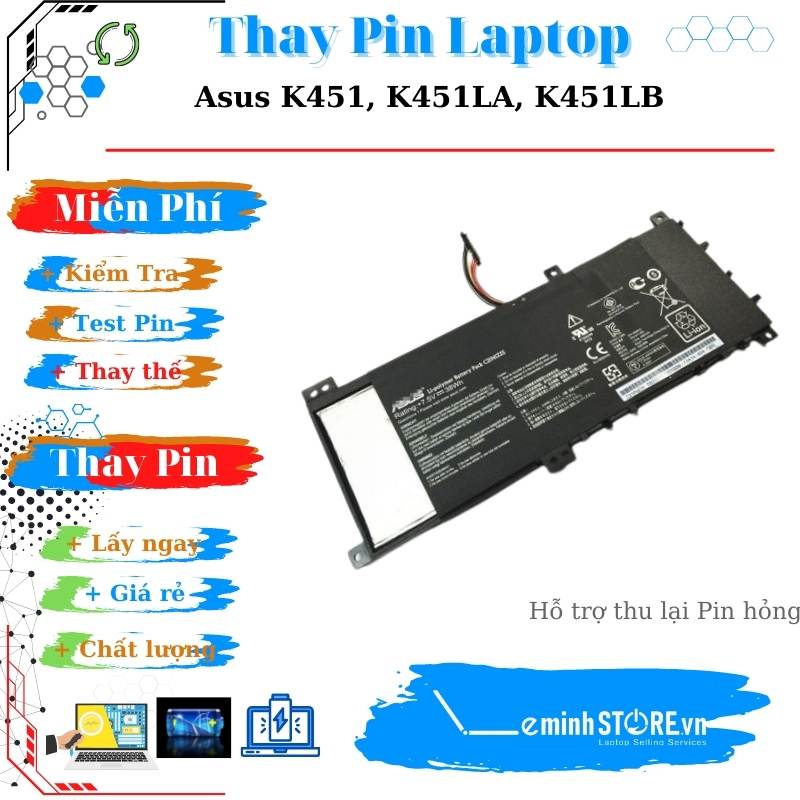 Thay Pin Laptop Asus K551, K551LA, K551LB