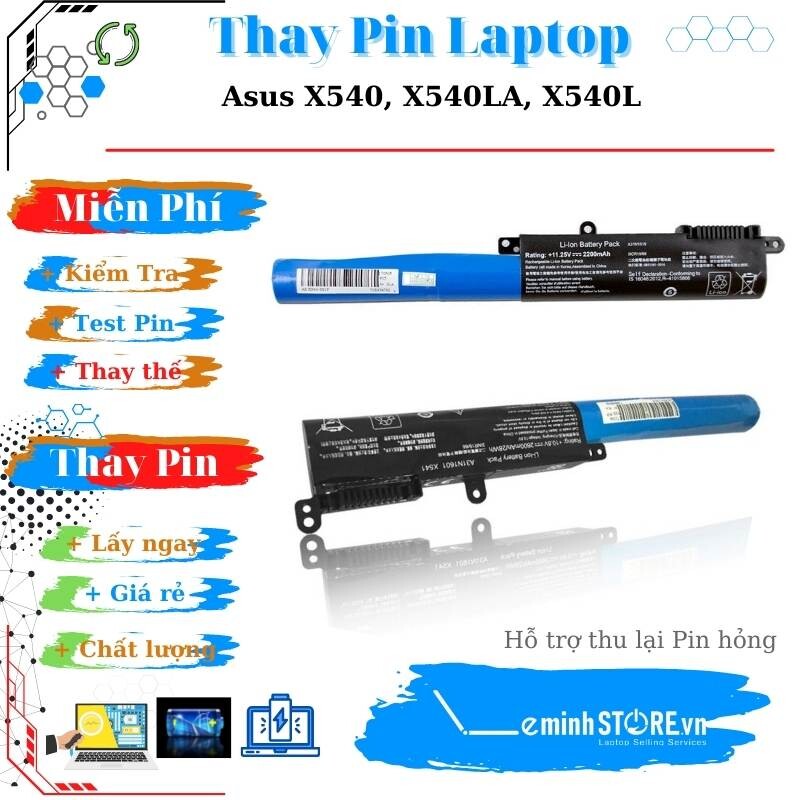 Pin Laptop Asus X540, X540LA, X540L