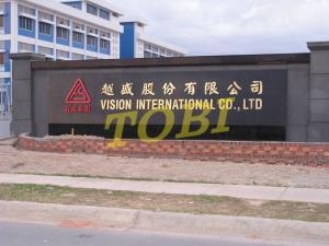 Thi công bảng tên Công ty VISION INTERNATIONAL