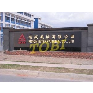 Thi công bảng tên Công ty VISION INTERNATIONAL