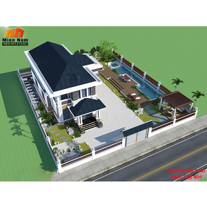 Thi công biệt thự Anh Triệu Chị Hằng Vĩnh Long