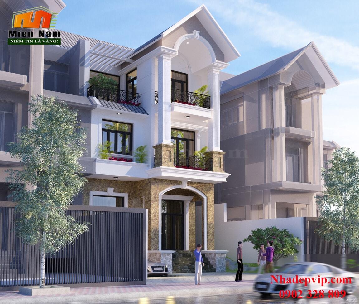 Thi công biệt thự Chị Trinh Tân Phú Thi công biệt thự Chị Trinh Tân Phú