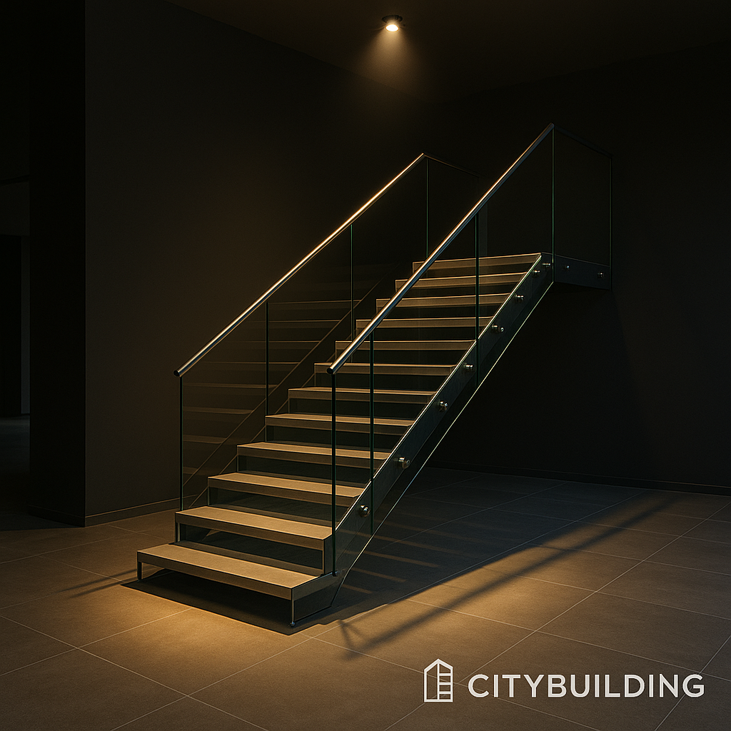 💎 THI CÔNG CẦU THANG KÍNH CƯỜNG LỰC TẠI TP.HCM PHƯỜNG AN NHƠN – BÁO GIÁ LẮP ĐẶT CHUẨN XƯỞNG CITYBUILDING