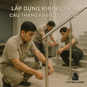 💎 THI CÔNG CẦU THANG KÍNH CƯỜNG LỰC TẠI TP.HCM PHƯỜNG CẦU ÔNG LÃNH – BÁO GIÁ LẮP ĐẶT CHUẨN XƯỞNG CITYBUILDING