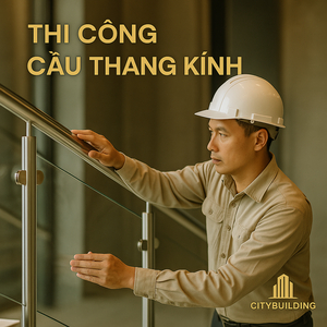 💎 THI CÔNG CẦU THANG KÍNH CƯỜNG LỰC TẠI TP.HCM PHƯỜNG CHỢ LỚN QUẬN 5 – BÁO GIÁ LẮP ĐẶT CHUẨN XƯỞNG CITYBUILDING