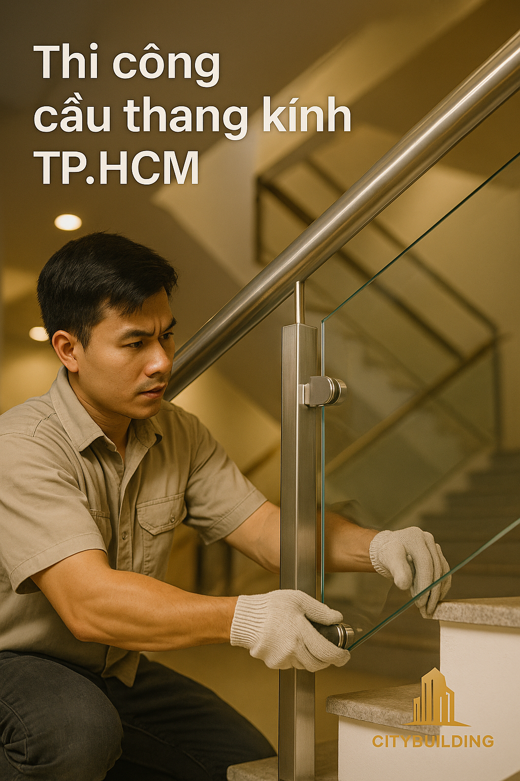 💎 Dịch vụ thi công cầu thang kính cường lực tại TP.HCM Phường Long Phước do Citybuilding cung cấp mang đến giải pháp hiện đại – an toàn – sang trọng cho mọi công trình từ nhà phố, biệt thự, shophouse đến công trình thương mại.