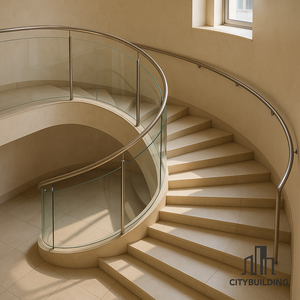 💎 THI CÔNG CẦU THANG KÍNH CƯỜNG LỰC TẠI TP.HCM PHƯỜNG RẠCH DỪA – BÁO GIÁ LẮP ĐẶT CHUẨN XƯỞNG CITYBUILDING