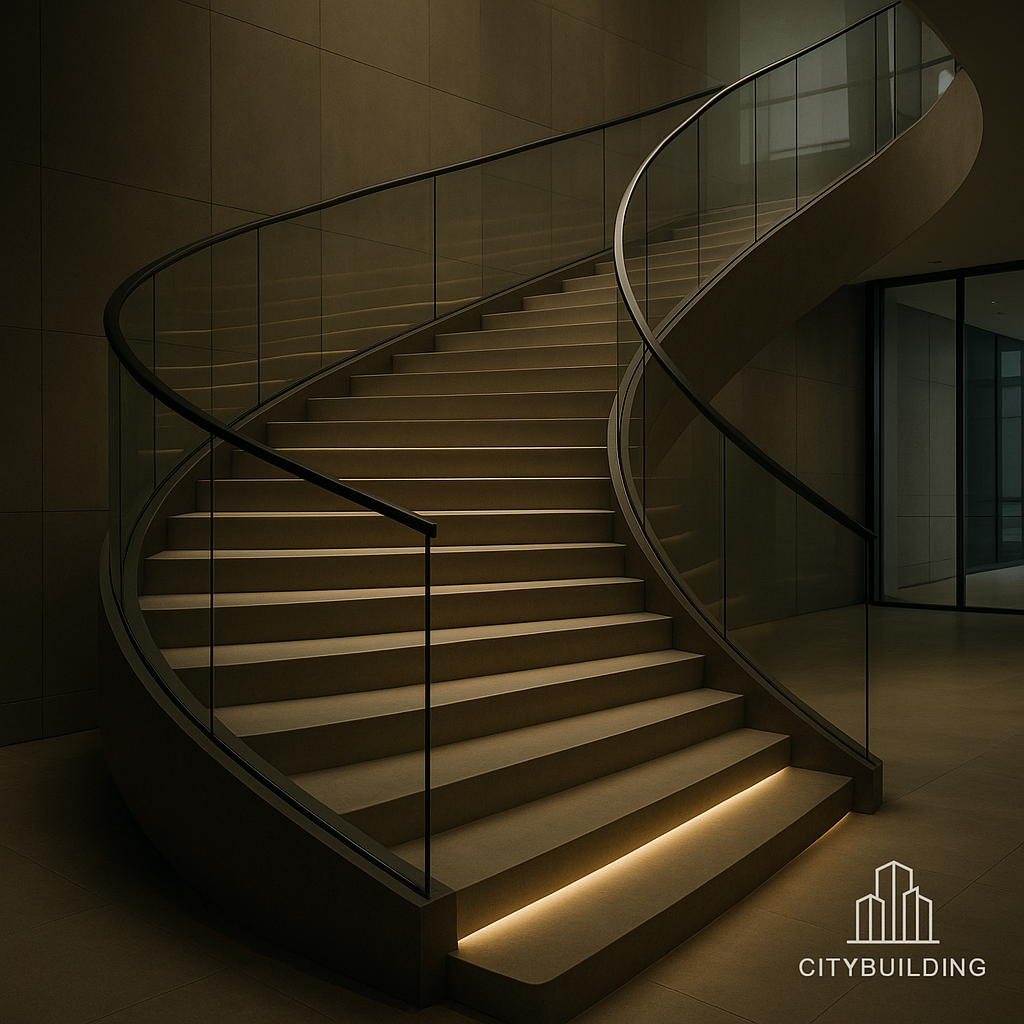 💎 THI CÔNG CẦU THANG KÍNH CƯỜNG LỰC TẠI TP.HCM PHƯỜNG TÂN HẢI – BÁO GIÁ LẮP ĐẶT CHUẨN XƯỞNG CITYBUILDING