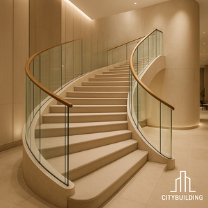 💎 THI CÔNG CẦU THANG KÍNH CƯỜNG LỰC TẠI TP.HCM PHƯỜNG TÂN THÀNH – BÁO GIÁ LẮP ĐẶT CHUẨN XƯỞNG CITYBUILDING