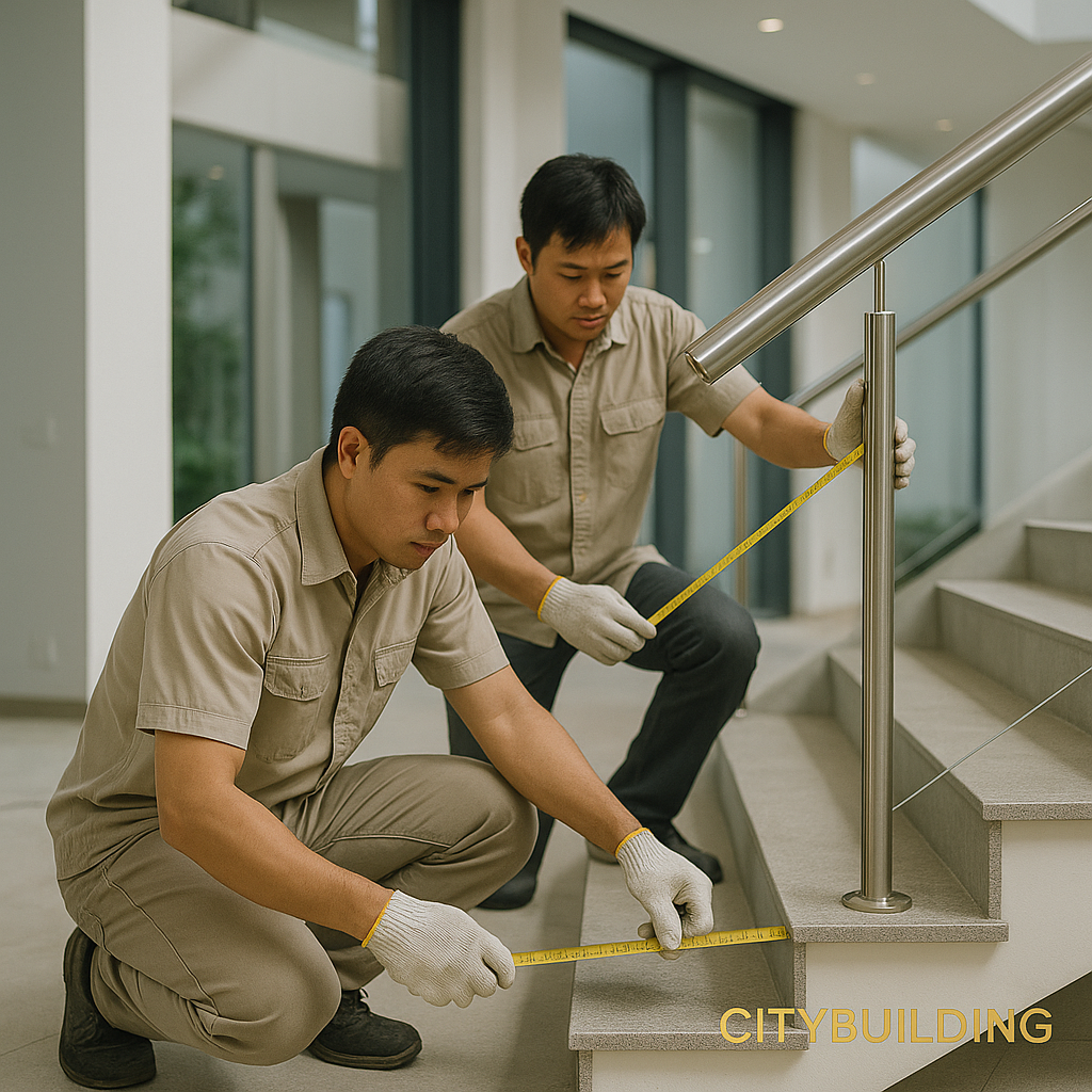 Dịch vụ thi công cầu thang kính cường lực tại TP.HCM khu vực Phường Tăng Nhơn Phú A do Citybuilding cung cấp mang đến giải pháp hoàn hảo cho các công trình nhà phố, biệt thự, shophouse kinh doanh, văn phòng và cửa hàng thương mại. Với đội thợ có hơn mười năm kinh nghiệm cùng xưởng kính quy mô lớn tại TP.HCM, Citybuilding cam kết thi công đúng kỹ thuật, chuẩn thẩm mỹ, bảo hành dài hạn và báo giá minh bạch theo tiêu chuẩn xưởng.