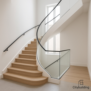 💎 THI CÔNG CẦU THANG KÍNH CƯỜNG LỰC TẠI TP.HCM XÃ CHÂU PHA – BÁO GIÁ LẮP ĐẶT CHUẨN XƯỞNG CITYBUILDING