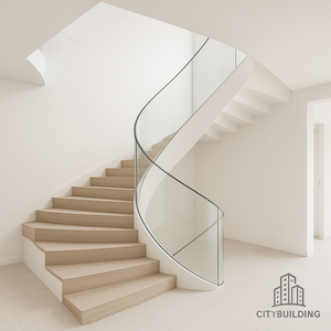 💎 THI CÔNG CẦU THANG KÍNH CƯỜNG LỰC TẠI TP.HCM XÃ HỒ TRÀM – BÁO GIÁ LẮP ĐẶT CHUẨN XƯỞNG CITYBUILDING