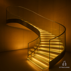 💎 THI CÔNG CẦU THANG KÍNH CƯỜNG LỰC TẠI TP.HCM XÃ LONG HÒA – BÁO GIÁ LẮP ĐẶT CHUẨN XƯỞNG CITYBUILDING