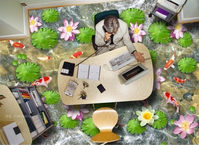 Thiết kế thi công nội thất- Gạch 3d lát nền Thiết kế thi công nội thất- Gạch 3d lát nền