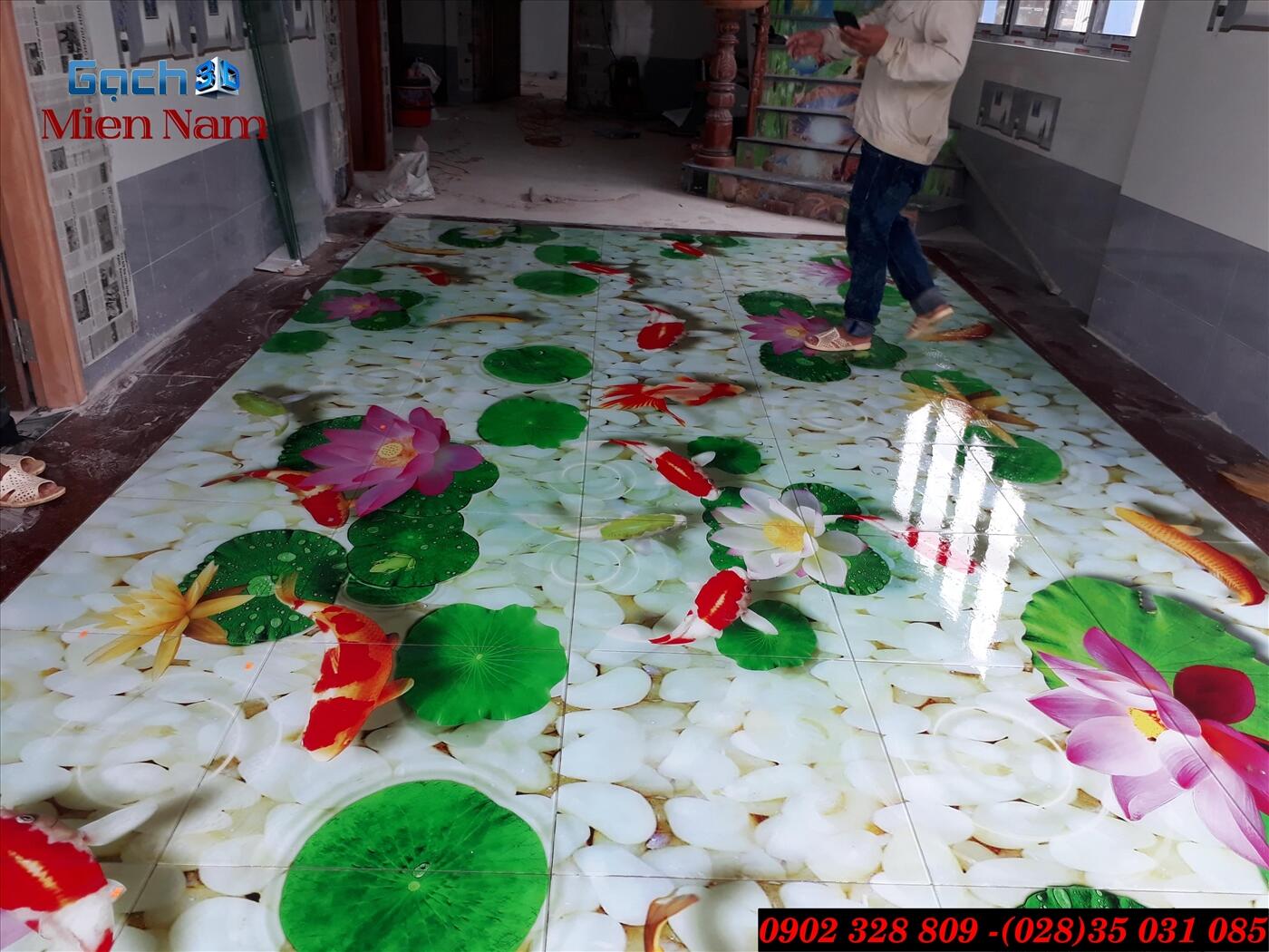 thi cong gach tranh 3d mien nam thi cong gach tranh 3d mien nam