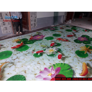 THI CÔNG GẠCH TRANH 3D CHỊ ĐIỆP LONG AN
