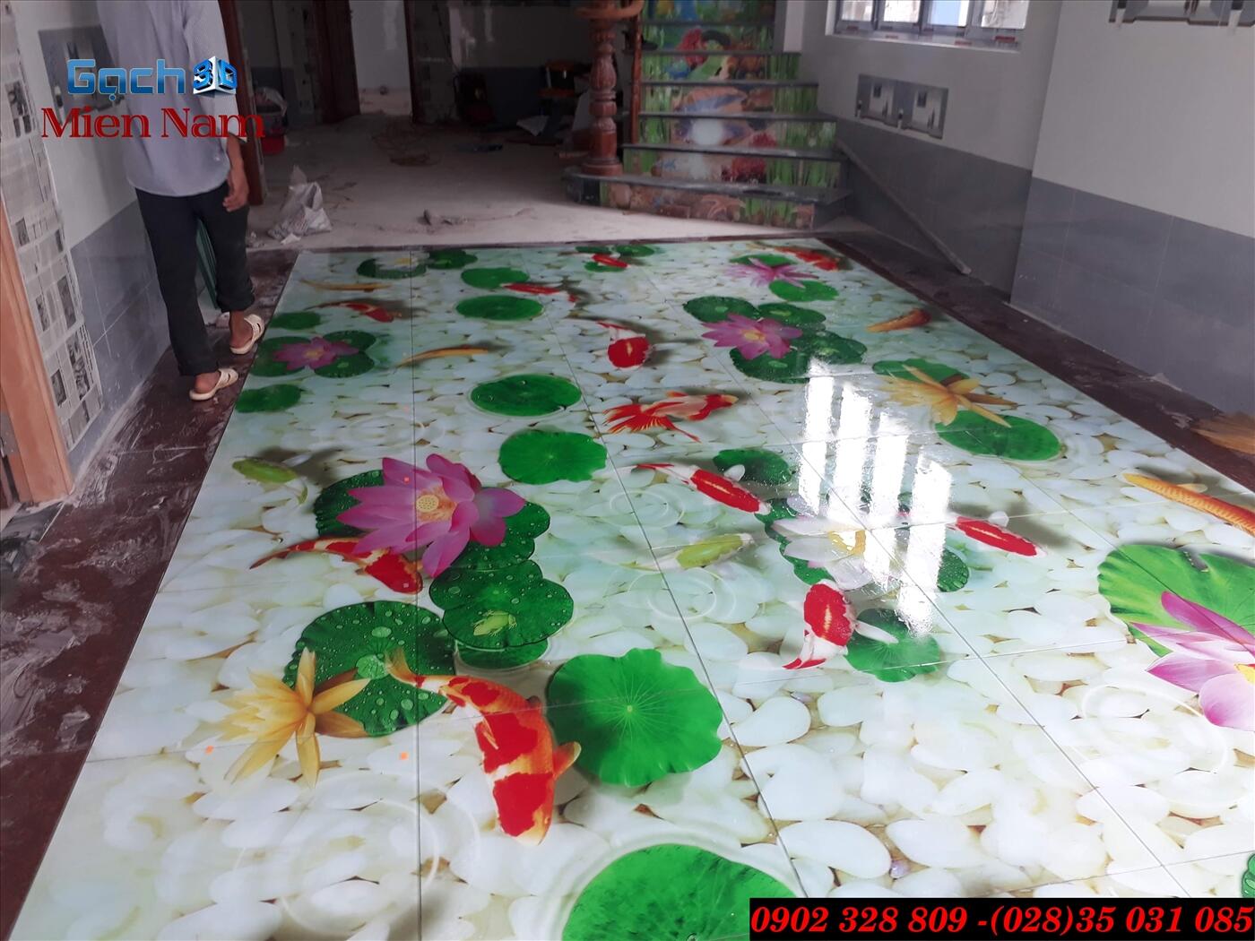thi cong gach tranh 3d mien nam thi cong gach tranh 3d mien nam
