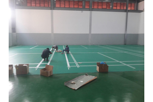 THI CÔNG SÂN CẦU LÔNG ĐÚNG KỸ THUẬT