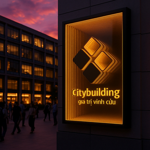 💎 BIỂN HIỆU VÔ CỰC CITYBUILDING – TỎA SÁNG THƯƠNG HIỆU TRONG VŨ TRỤ ÁNH SÁNG