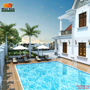 Thi công xây dựng biệt thự Anh Đồng Long An