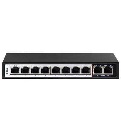 Thiết bị chia mạng Switch D-Link 10 Port 10/100 với 8 PoE port DES-F1010P-E