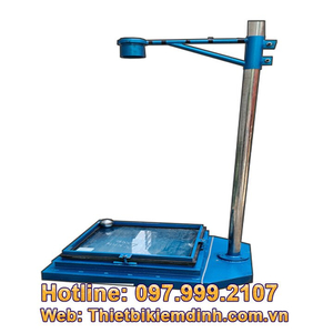 Thiết bị thử cường độ kính cường lực bằng phương pháp bi rơi.