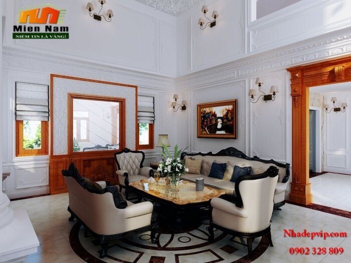 Thiết kế Thi công biệt thự cổ điển Anh Hùng Tây Ninh Thiết kế Thi công biệt thự cổ điển Anh Hùng Tây Ninh