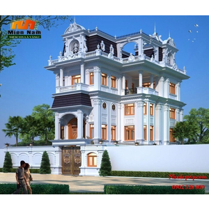 Thiết kế Thi công biệt thự cổ điển Anh Hùng Tây Ninh