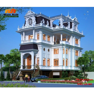 Thiết kế Thi công biệt thự cổ điển Anh Hùng Tây Ninh